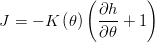 J=-K\left ( \theta  \right )\left ( \frac{\partial h}{\partial \theta } + 1 \right )