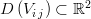 D\left(V_{i\,j}\right)\subset \mathbb{R}^2